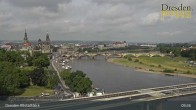 Archiv Foto Webcam Dresden Terrassenufer - Blick auf die Altstadt 08:00
