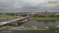Archiv Foto Webcam Dresden Terrassenufer - Blick auf die Altstadt 10:00