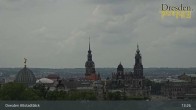 Archiv Foto Webcam Dresden Terrassenufer - Blick auf die Altstadt 12:00