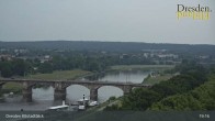 Archiv Foto Webcam Dresden Terrassenufer - Blick auf die Altstadt 18:00