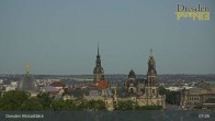 Archiv Foto Webcam Dresden Terrassenufer - Blick auf die Altstadt 07:00