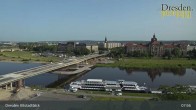 Archiv Foto Webcam Dresden Terrassenufer - Blick auf die Altstadt 08:00