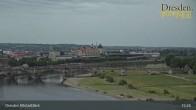Archiv Foto Webcam Dresden Terrassenufer - Blick auf die Altstadt 15:00