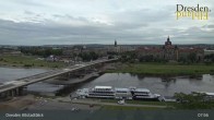 Archiv Foto Webcam Dresden Terrassenufer - Blick auf die Altstadt 08:00