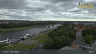 Archiv Foto Webcam Dresden Terrassenufer - Blick auf die Altstadt 09:00