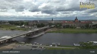 Archiv Foto Webcam Dresden Terrassenufer - Blick auf die Altstadt 12:00
