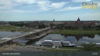 Archiv Foto Webcam Dresden Terrassenufer - Blick auf die Altstadt 07:00