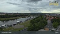 Archiv Foto Webcam Dresden Terrassenufer - Blick auf die Altstadt 08:00