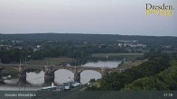 Archiv Foto Webcam Dresden Terrassenufer - Blick auf die Altstadt 00:00