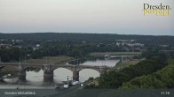 Archiv Foto Webcam Dresden Terrassenufer - Blick auf die Altstadt 02:00