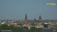 Archiv Foto Webcam Dresden Terrassenufer - Blick auf die Altstadt 07:00