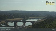 Archiv Foto Webcam Dresden Terrassenufer - Blick auf die Altstadt 06:00
