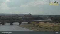 Archiv Foto Webcam Dresden Terrassenufer - Blick auf die Altstadt 16:00