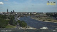 Archiv Foto Webcam Dresden Terrassenufer - Blick auf die Altstadt 07:00
