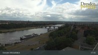 Archiv Foto Webcam Dresden Terrassenufer - Blick auf die Altstadt 10:00