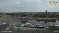 Archiv Foto Webcam Dresden Terrassenufer - Blick auf die Altstadt 07:00
