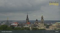 Archiv Foto Webcam Dresden Terrassenufer - Blick auf die Altstadt 09:00