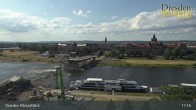 Archiv Foto Webcam Dresden Terrassenufer - Blick auf die Altstadt 16:00