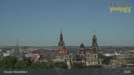 Archiv Foto Webcam Dresden Terrassenufer - Blick auf die Altstadt 08:00