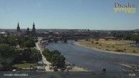 Archiv Foto Webcam Dresden Terrassenufer - Blick auf die Altstadt 14:00