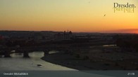 Archiv Foto Webcam Dresden Terrassenufer - Blick auf die Altstadt 20:00