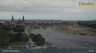 Archiv Foto Webcam Dresden Terrassenufer - Blick auf die Altstadt 05:00