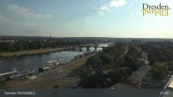 Archiv Foto Webcam Dresden Terrassenufer - Blick auf die Altstadt 07:00