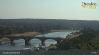 Archiv Foto Webcam Dresden Terrassenufer - Blick auf die Altstadt 08:00