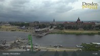 Archiv Foto Webcam Dresden Terrassenufer - Blick auf die Altstadt 10:00