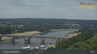 Archiv Foto Webcam Dresden Terrassenufer - Blick auf die Altstadt 12:00