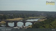 Archiv Foto Webcam Dresden Terrassenufer - Blick auf die Altstadt 08:00