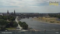 Archiv Foto Webcam Dresden Terrassenufer - Blick auf die Altstadt 14:00