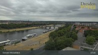 Archiv Foto Webcam Dresden Terrassenufer - Blick auf die Altstadt 06:00