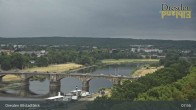Archiv Foto Webcam Dresden Terrassenufer - Blick auf die Altstadt 07:00