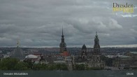Archiv Foto Webcam Dresden Terrassenufer - Blick auf die Altstadt 08:00