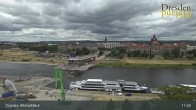 Archiv Foto Webcam Dresden Terrassenufer - Blick auf die Altstadt 10:00