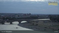 Archiv Foto Webcam Dresden Terrassenufer - Blick auf die Altstadt 00:00