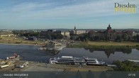 Archiv Foto Webcam Dresden Terrassenufer - Blick auf die Altstadt 06:00
