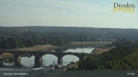 Archiv Foto Webcam Dresden Terrassenufer - Blick auf die Altstadt 07:00