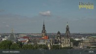 Archiv Foto Webcam Dresden Terrassenufer - Blick auf die Altstadt 08:00