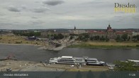 Archiv Foto Webcam Dresden Terrassenufer - Blick auf die Altstadt 10:00