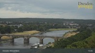 Archiv Foto Webcam Dresden Terrassenufer - Blick auf die Altstadt 12:00
