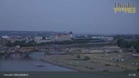 Archiv Foto Webcam Dresden Terrassenufer - Blick auf die Altstadt 00:00