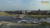 Archiv Foto Webcam Dresden Terrassenufer - Blick auf die Altstadt 06:00