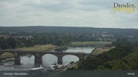 Archiv Foto Webcam Dresden Terrassenufer - Blick auf die Altstadt 08:00