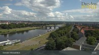Archiv Foto Webcam Dresden Terrassenufer - Blick auf die Altstadt 11:00