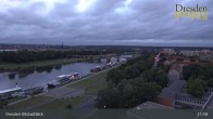 Archiv Foto Webcam Dresden Terrassenufer - Blick auf die Altstadt 21:00