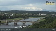 Archiv Foto Webcam Dresden Terrassenufer - Blick auf die Altstadt 09:00