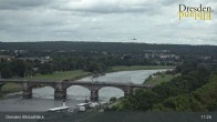 Archiv Foto Webcam Dresden Terrassenufer - Blick auf die Altstadt 10:00
