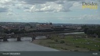 Archiv Foto Webcam Dresden Terrassenufer - Blick auf die Altstadt 14:00